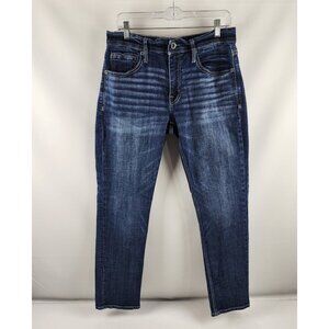 BKE Jeans Men 33 Blue Mason Straight Leg Dark Wash Denim 33x30
